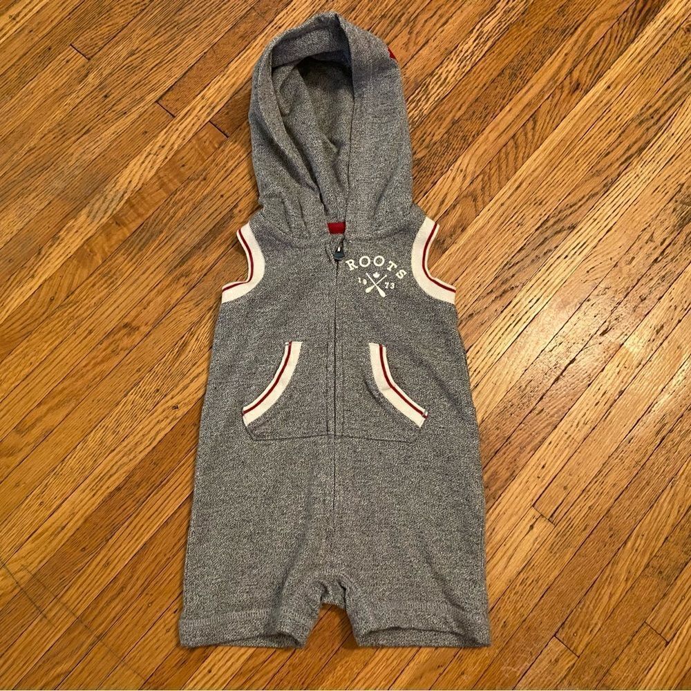 Roots Baby grey hooded jumper